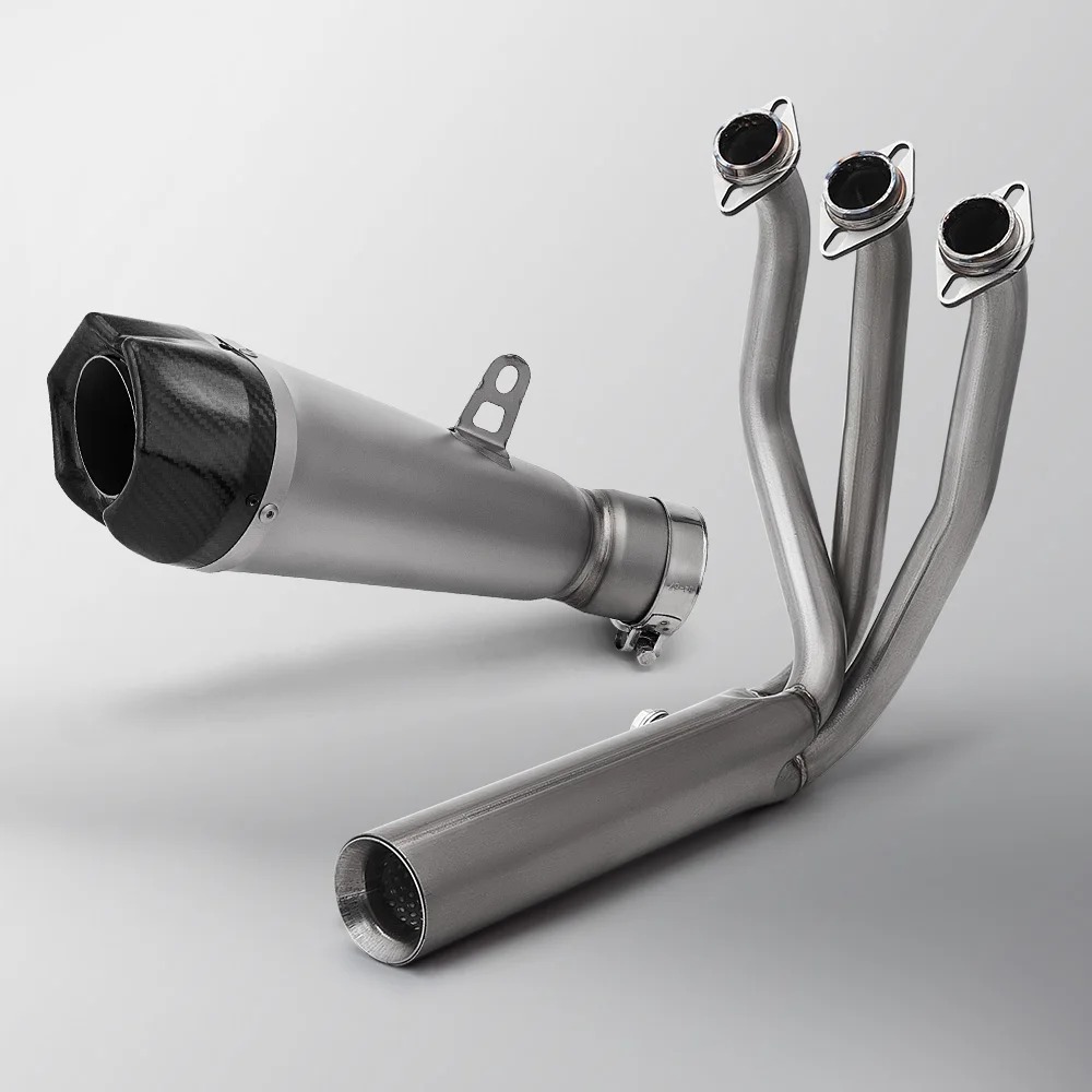 Titanium Exhaust Motorcycle Complete Exhaust System Is Used for CFMOTO 675SR-R
